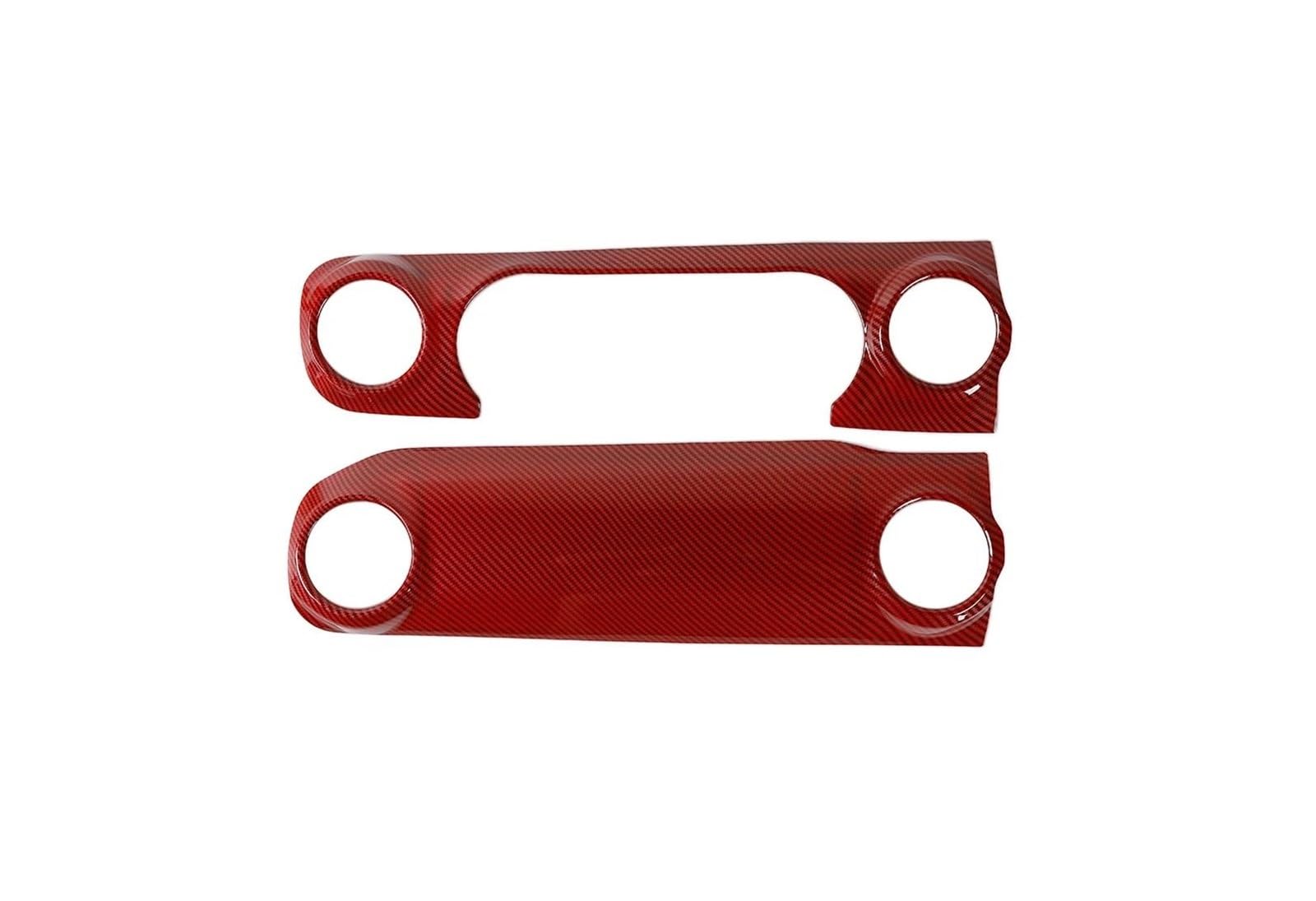 Rahmen Trim Aufkleber Auto Dashboard Panel Abdeckung Dekorative Trim Innen Für Jeep Für Gladiator Für Wrangler Für JT Für JL 2022 2023 2018 2019 2020 2021 Auto Innenraum Rahmen(Red Carbon Fiber) von HTUHBCX