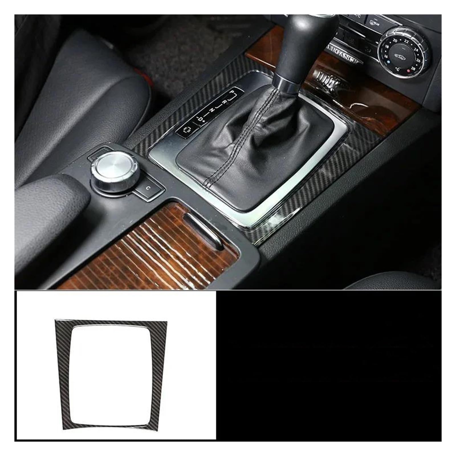 Rahmen Trim Aufkleber Auto Konsole Panel Rahmen Abdeckung Trim Rahmen Trim Innen Aufkleber Für C Klasse C180 C200 W204 2010 2012 2013 2011 2007 2008 2009 Auto Innenraum Rahmen(12) von HTUHBCX