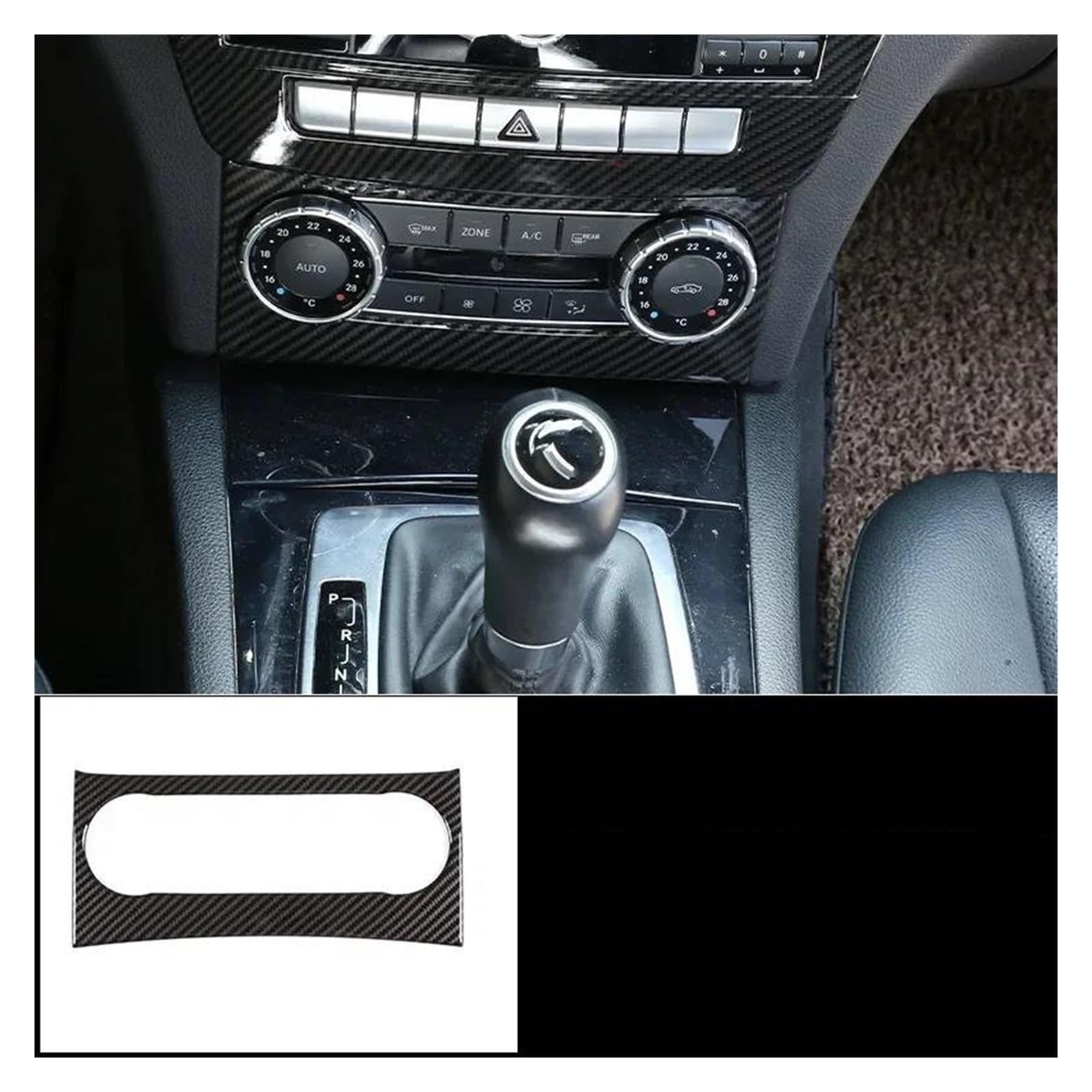 Rahmen Trim Aufkleber Auto Konsole Panel Rahmen Abdeckung Trim Rahmen Trim Innen Aufkleber Für C Klasse C180 C200 W204 2010 2012 2013 2011 2007 2008 2009 Auto Innenraum Rahmen(9) von HTUHBCX