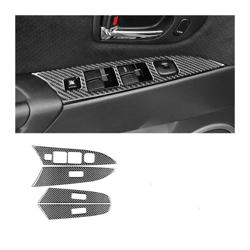 Rahmen Trim Aufkleber Auto Rahmen Trim Abdeckung Fensterheber Schalter Panel Innen Aufkleber Carbon Faser Für Mazda 3 2008 2009 2004 2006 2007 2005 Auto Innenraum Rahmen von HTUHBCX