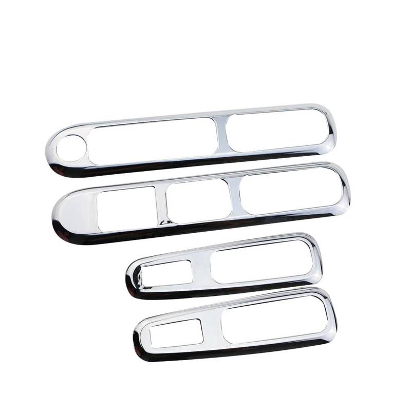 Rahmen Trim Aufkleber Für Peugeot 3008 2009 2010 2011 2012 2013 2014 2015 Auto Fensterheber Schalter Taste Tür Armlehne Panel Griff Halter Abdeckung Trim Auto Innenraum Rahmen(Glossy Silver) von HTUHBCX