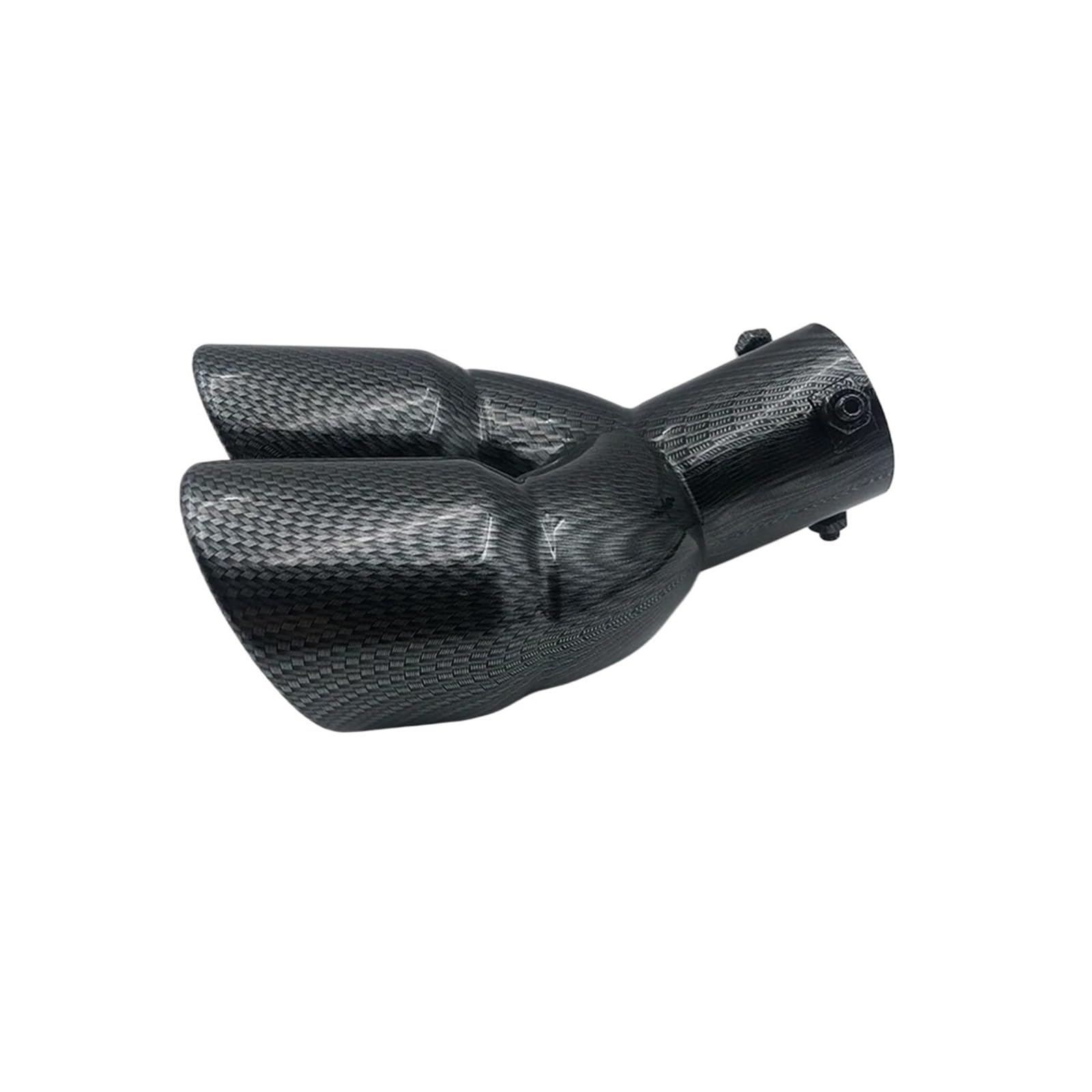 Universal Carbon Fiber Teil Hinten Schwanz Throat Auspuff Schalldämpfer Auto Schalldämpfer Auspuff Spitze Endrohr Edelstahl(Carbon Bent) von HTUHBCX