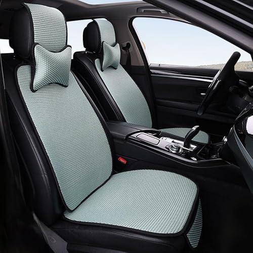 Sitzbezüge Eisseide Auto Vordersitze für MX-5 RF,2 Stück Auto Sitzkissen Sitzauflage Sitzmatte Sitzschoner für Sommer Atmungsaktiv Herren Damen,Green von HTZSQ