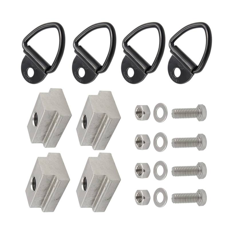 HUAANYA Anhänger Haken Ladungsbett Deck Stollenbett Accessoire Biege Ringe 3/8 "-16 Faden T Slot Waschmaschine von HUAANYA