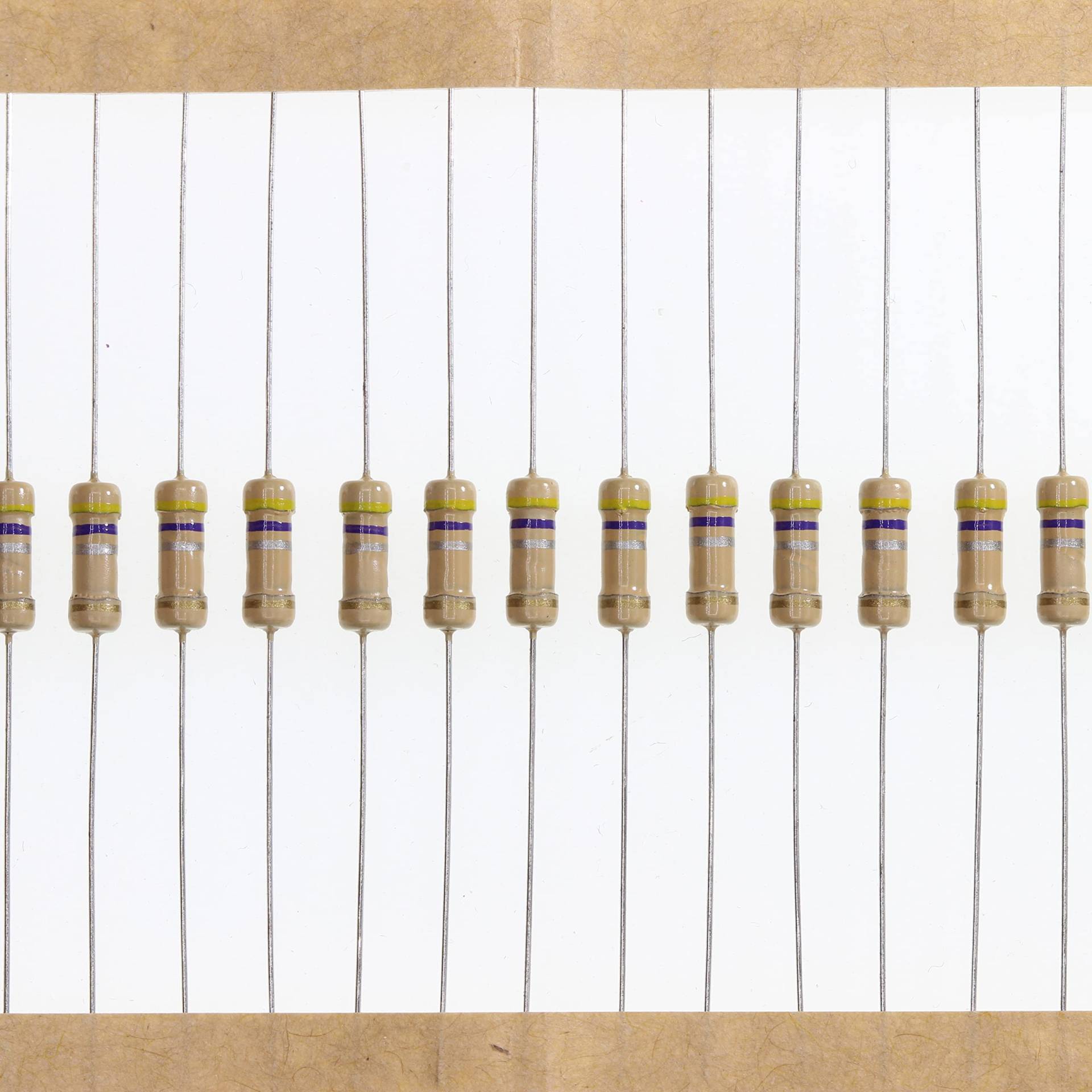 HUABAN 100 Stücke 0.5 Watts 1/2W 0R47 0.47 Ohm 5% Kohleschichtwiderstand von HUABAN