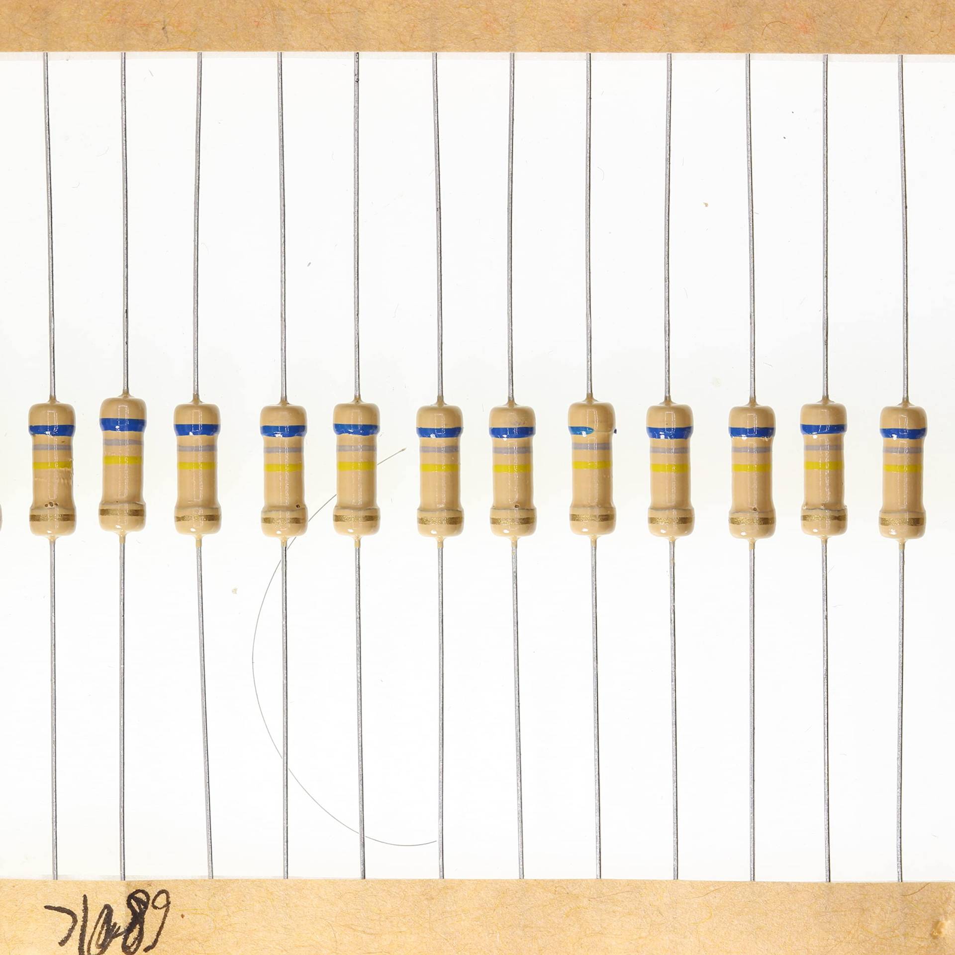 HUABAN 100 Stücke 0.5 Watts 1/2W 680K Ohm 5% Kohleschichtwiderstand von HUABAN