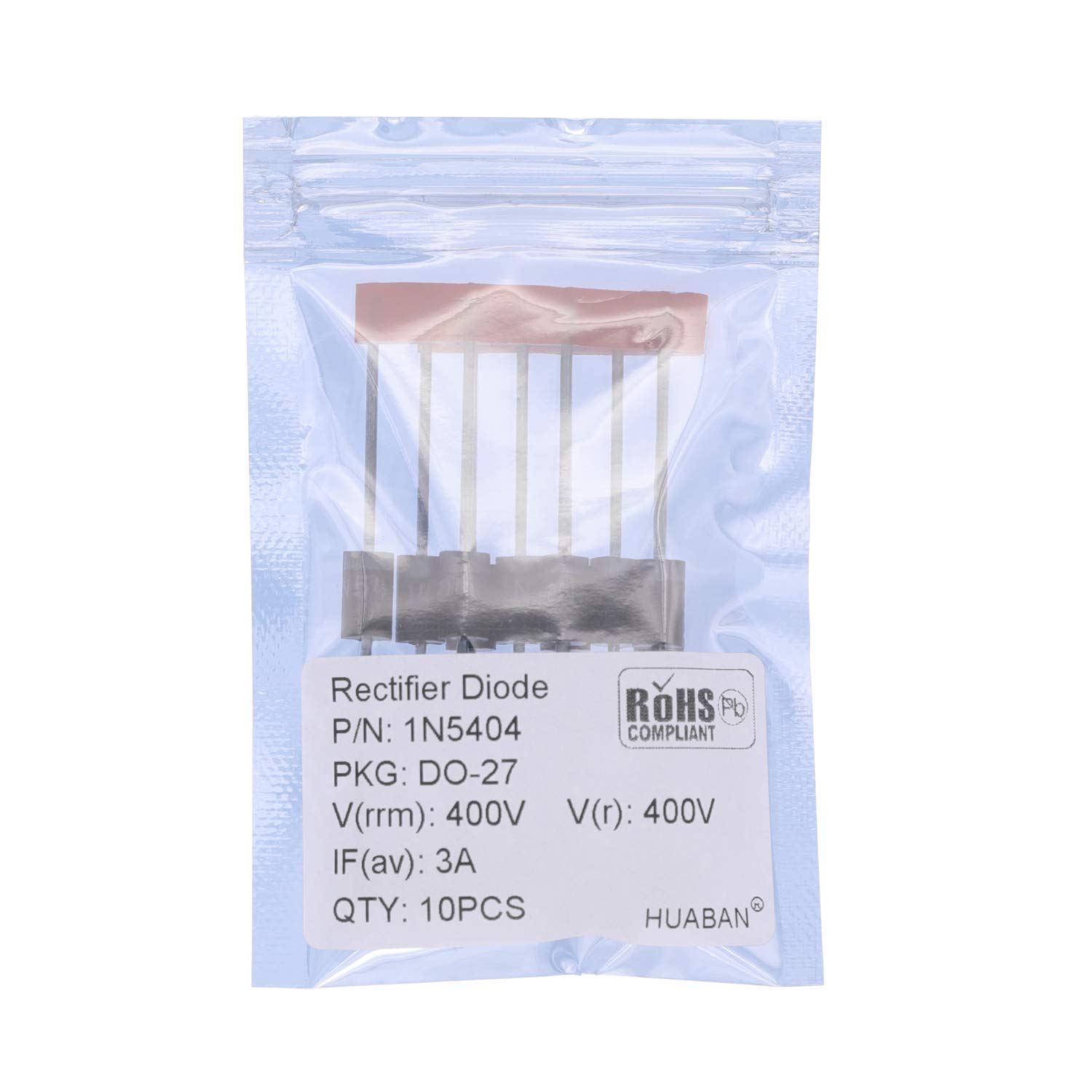 HUABAN 10PCS 1N5404 Rectifier Diode 3A 400V DO-201AD (DO-27) Axial 5404 3 Amp 400 Volt von HUABAN