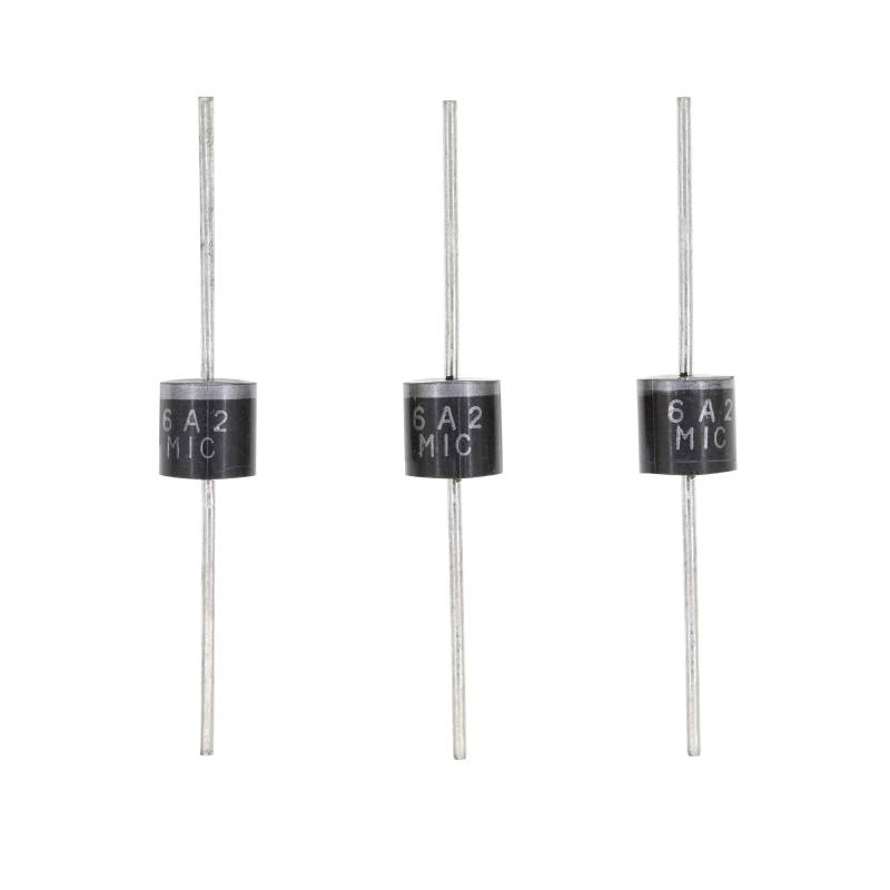 HUABAN 20 Pieces 6A2 Rectifier Diode 6A 200V R-6 Axial 6 Amp 200 Volt von HUABAN