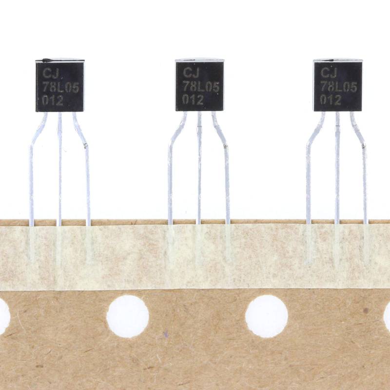 HUABAN 20 Stück CJ78L05 78L05 5 V TO-92 Kunststoff-Verkapselung mit drei Anschlüssen positiver Spannungsregler von HUABAN