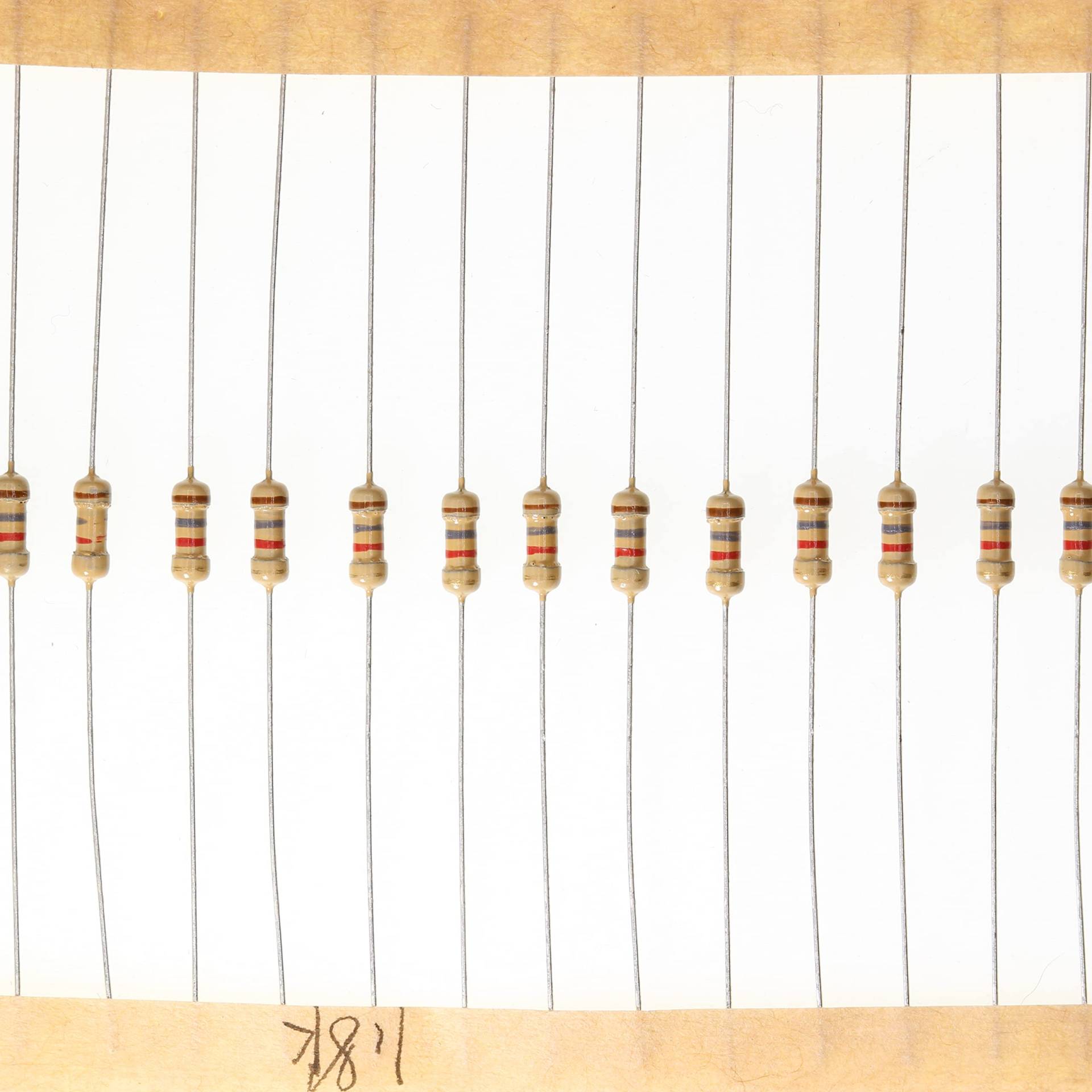 HUABAN 200 Stücke 0.25 Watts 1/4W 1K8 Ohm 5% Kohleschichtwiderstand von HUABAN