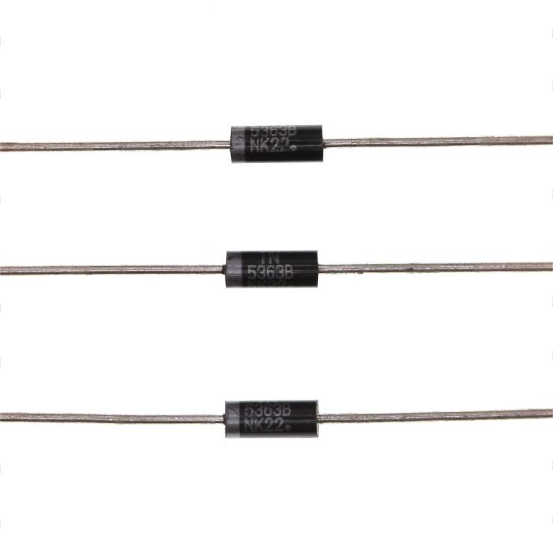 HUABAN 50PCS 1N5363B 1N5363 Power Zener Diode 5W 30V DO-15(CASE17-02) Axial Diodes 5 Watt 30 Volt von HUABAN