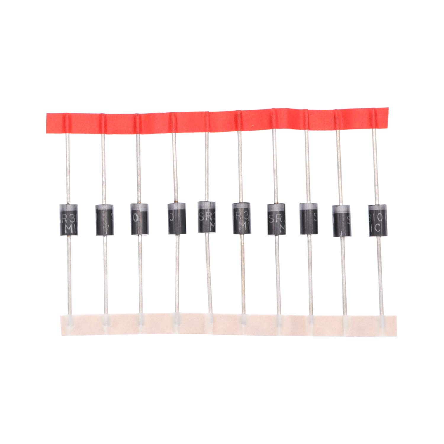 HUABAN 50PCS SR3100 (SB3100) Schottky Barrier Rectifier Diodes 3A 100V DO-201AD (DO-27) Axial 3 Amp 100 Volt von HUABAN