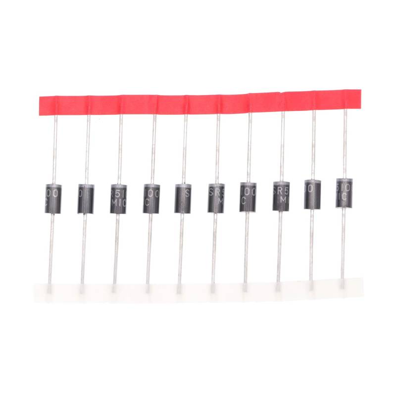 HUABAN 50PCS SR5100 (SB5100) Schottky Barrier Rectifier Diodes 5A 100V DO-201AD (DO-27) Axial 5 Amp 100 Volt von HUABAN