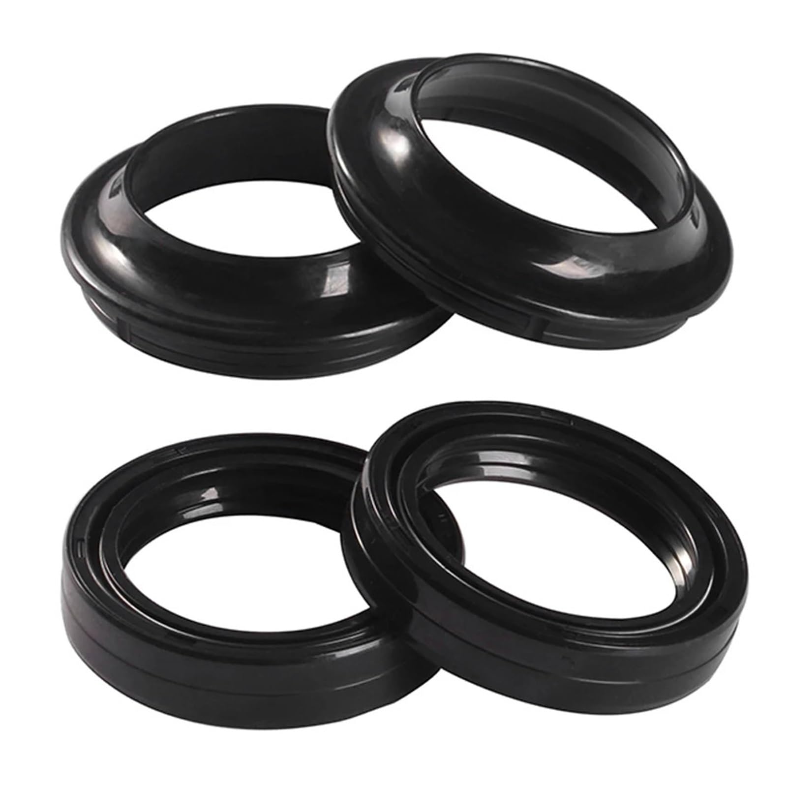 Motorrad Gabel Dämpfer Öl Dichtung & Staub Abdeckung for DR-Z 400 E DRZ400 E DRZ400E 2009(2pcs oil 2pcs dust) von HUAHAIZY