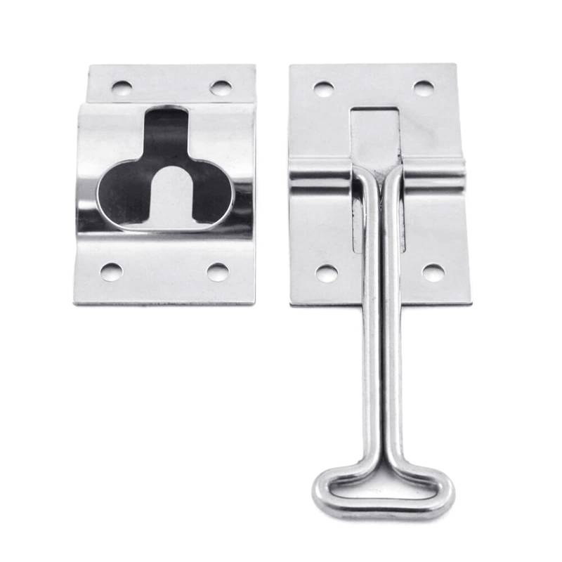 HUAJINGKEJI 10,2 cm Metall T-Style Türhalter Eingangstürschnäpper passend für Anhänger, Camper, Außentür-Haltehaken und -Hardware von HUAJINGKEJI