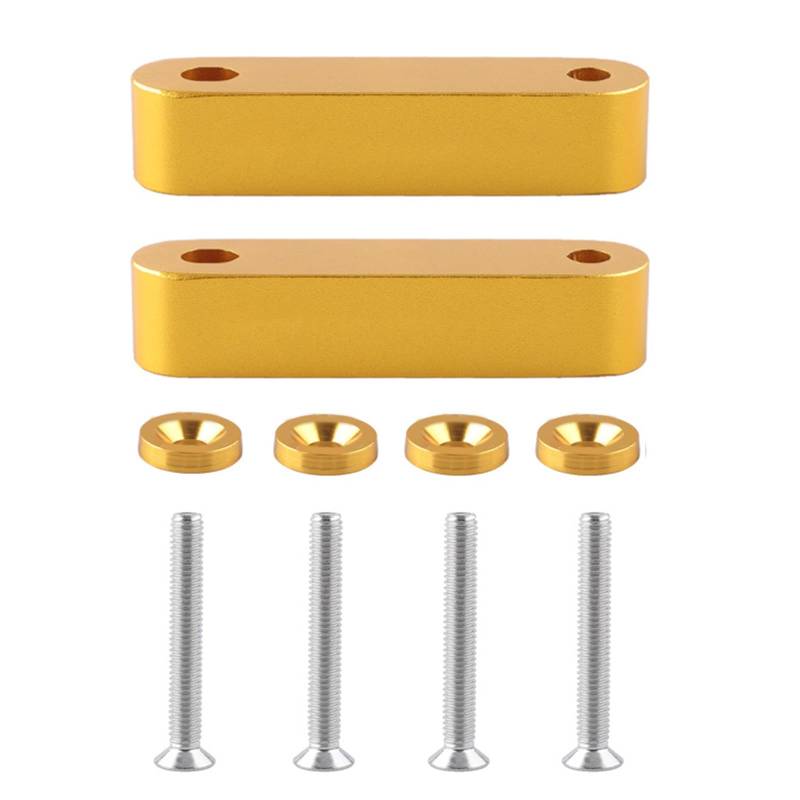 HUANGENG Auto Fronthauben Vent Spacer Risers mit Schrauben Aluminium Motor Risers Spacer Tuning Set für 92-95 EG / 96-00 EK von HUANGENG