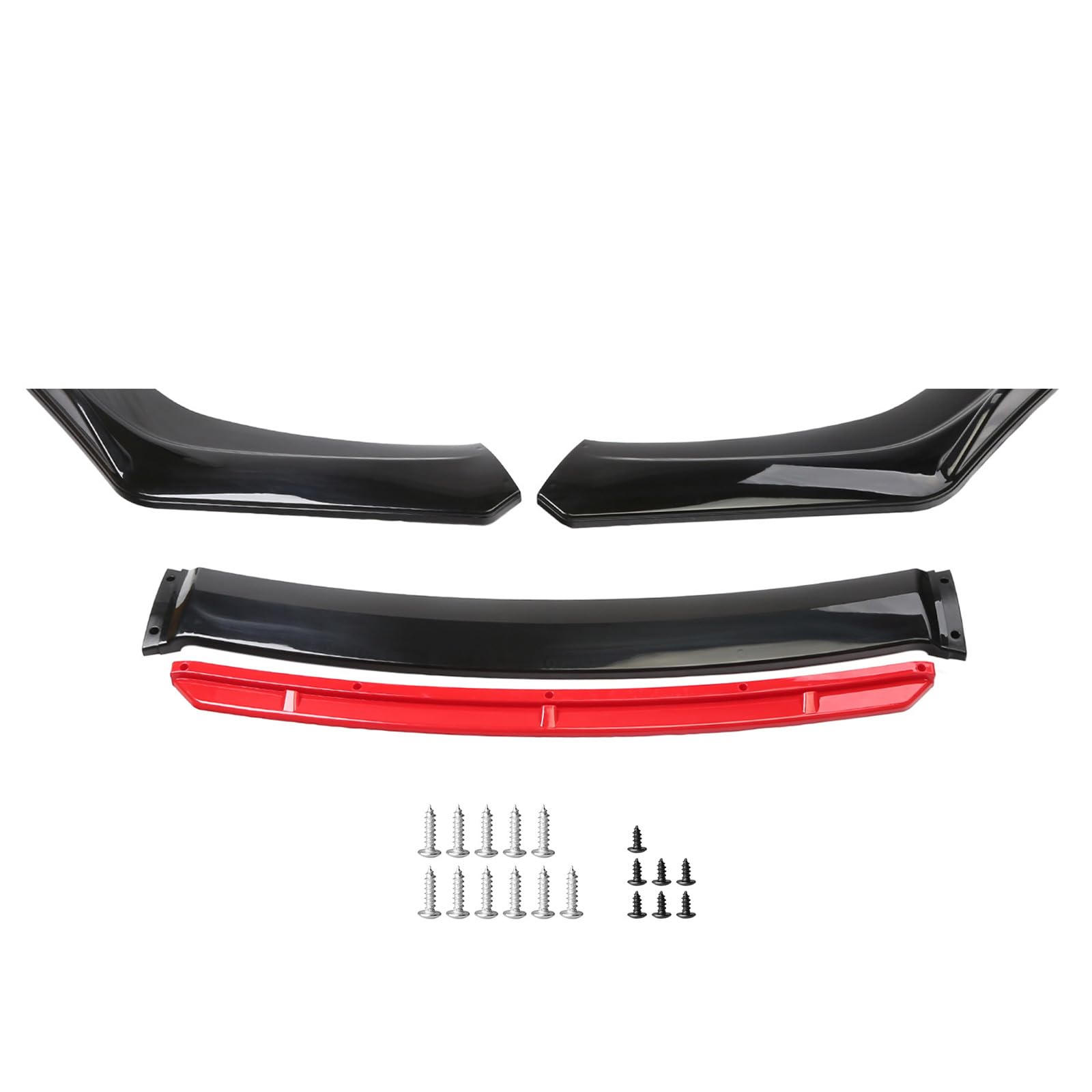 HUANGGG 4-stufiger Frontspoiler für Auto, Modifikation von Autos, Frontstoßstange, Lippentrenner, Stoßstangendiffusor, Kollisionszubehör von HUANGGG