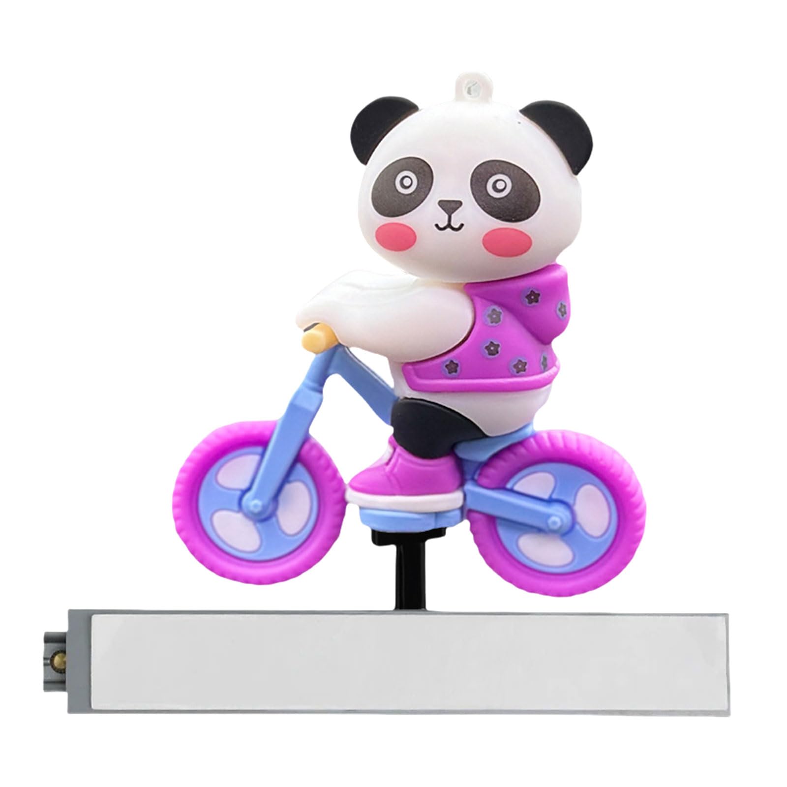 HUANGGG Fahrrad-Panda-Auto-Ornament, lustig, beweglicher Panda, Auto-Armaturenbrett-Dekoration, Mittelkonsole, Bildschirm-Spielzeug von HUANGGG