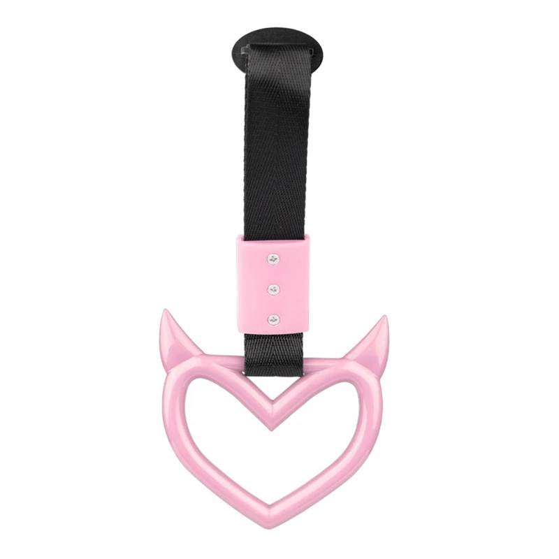 1PCS Handle Ring Heart Train Bus Hand Strap Styling Drift Charm Car Warning Tow Strap Hook Sticker(Style 4) von HUANGSHIJUNOUS