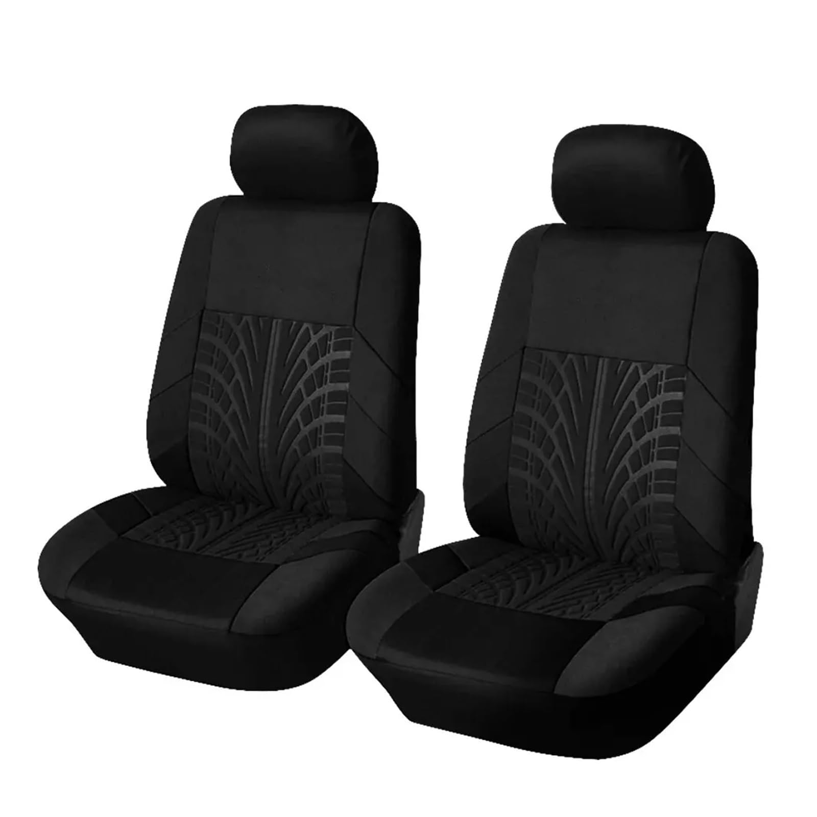 HUANGSHIJUNOUS Autositzbezüge, komplettes Set, Geteilte vordere Rückbank, for Auto, Stoff, SUV, Limousine, Van, Auto-Innenbezüge(Y33376-BLACK-4PCS) von HUANGSHIJUNOUS