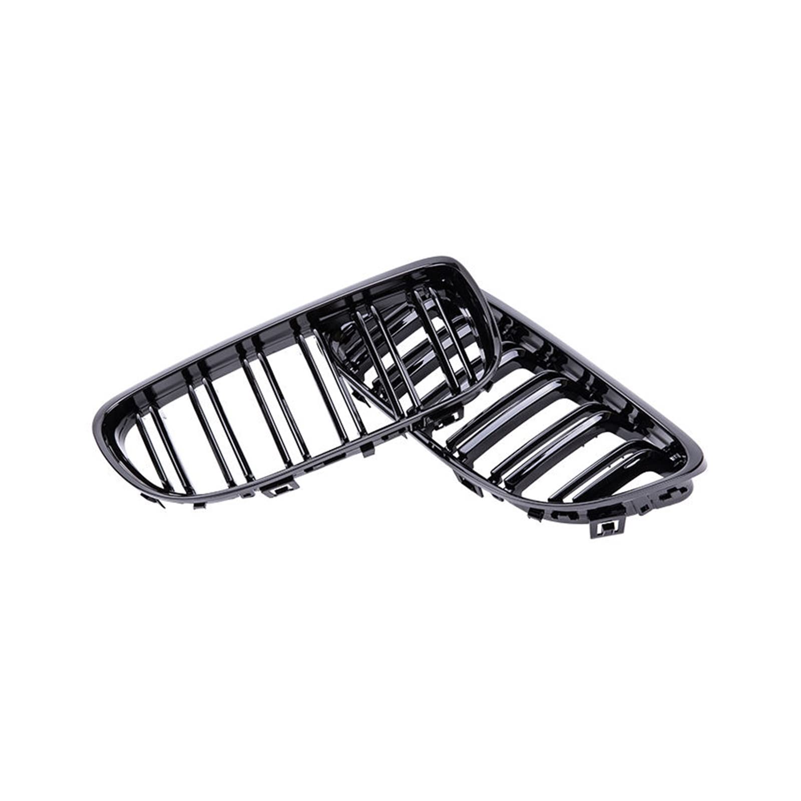 Frontgrill Zierleisten Streifen Auto-Front-Nieren-Doppellamellengrill, Renngrills Für 3er E90 E91 LCi 2009–2012 von HUANTY