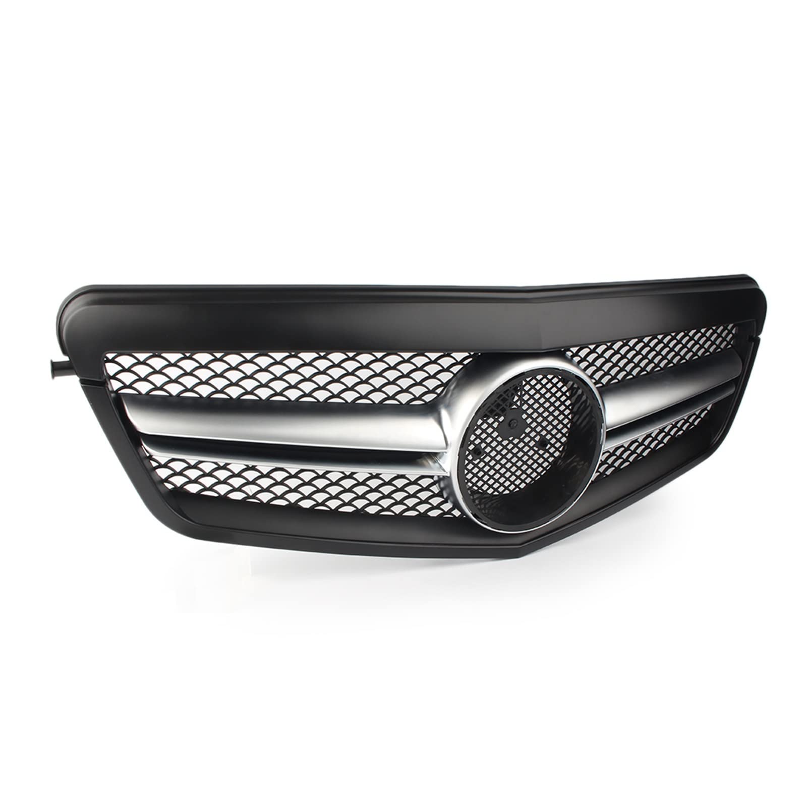 Frontgrill Zierleisten Streifen Mattschwarzer Frontgrill, Sport-Kühlergrill Für E-Klasse W212 S212 2010 2011 2012 2013, ABS-Kunststoff von HUANTY