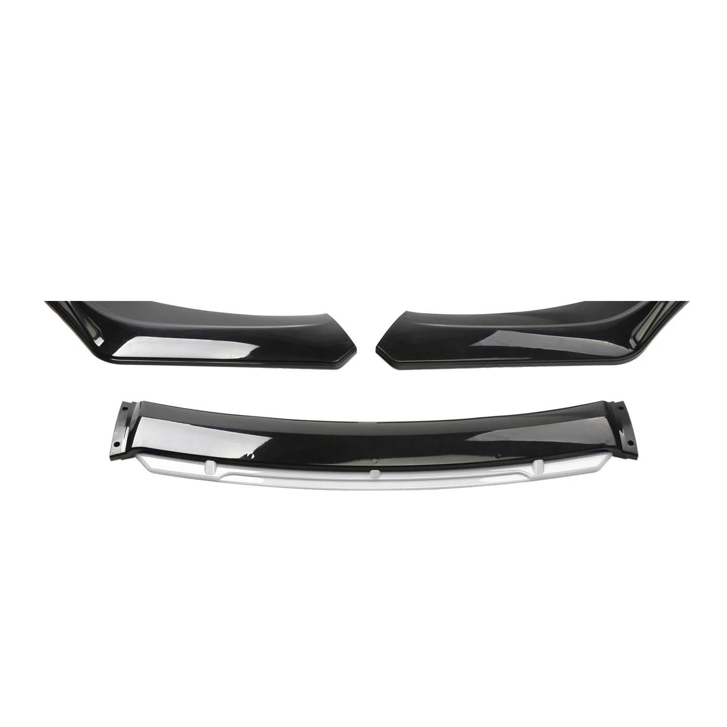 Frontgrill Zierleisten Streifen Universal Front Bumper Lip Spoiler Chin Body Kit Schutz Auto Außen Aerodynamische Teile Auto Front Bumper Lip Body Kit(E) von HUANTY