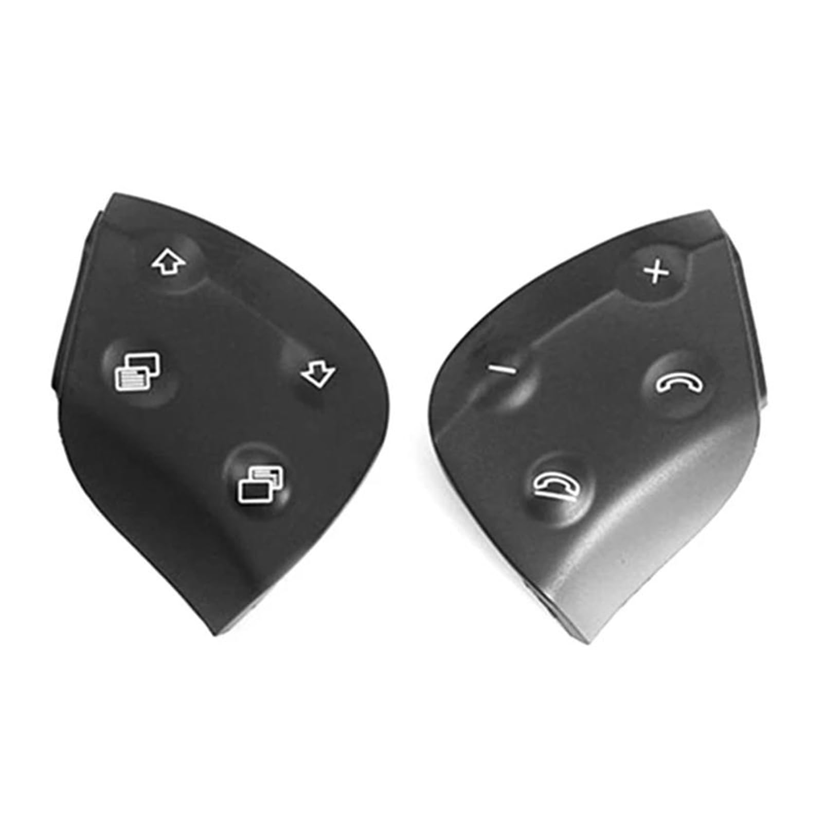 Innenzubehör 2 PCS Auto Lenkrad Schalter Steuertasten Schwarz ABS Für W203 C Klasse C200 C260 2038701451 von HUANTY