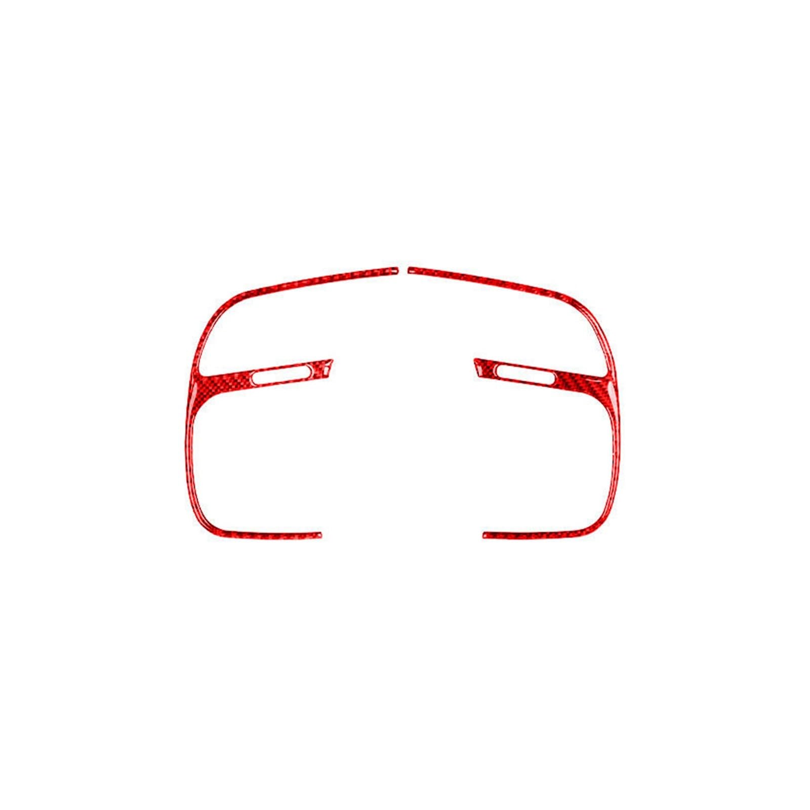 Innenzubehör 2 Stück Rote Fahrerseite Armaturenbrett Air Vent Cover Trim Für S2000 von HUANTY