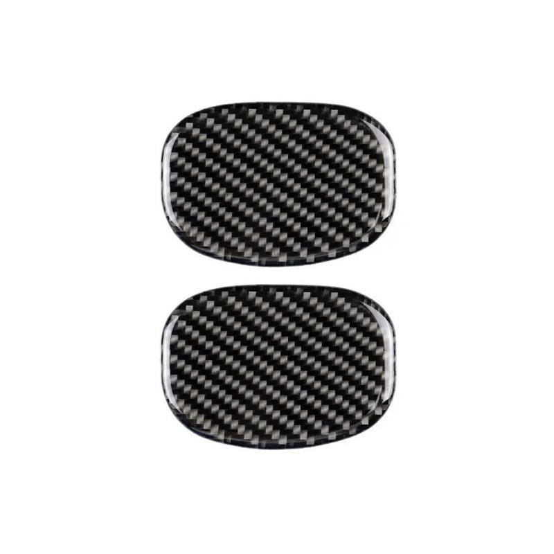 Innenzubehör 2Pcs Auto Sitz Zurück Griff Abdeckung Trim Carbon Look Innen Handknob Panel Aufkleber Für Cooper F55 F56 F60(Carbon Black) von HUANTY