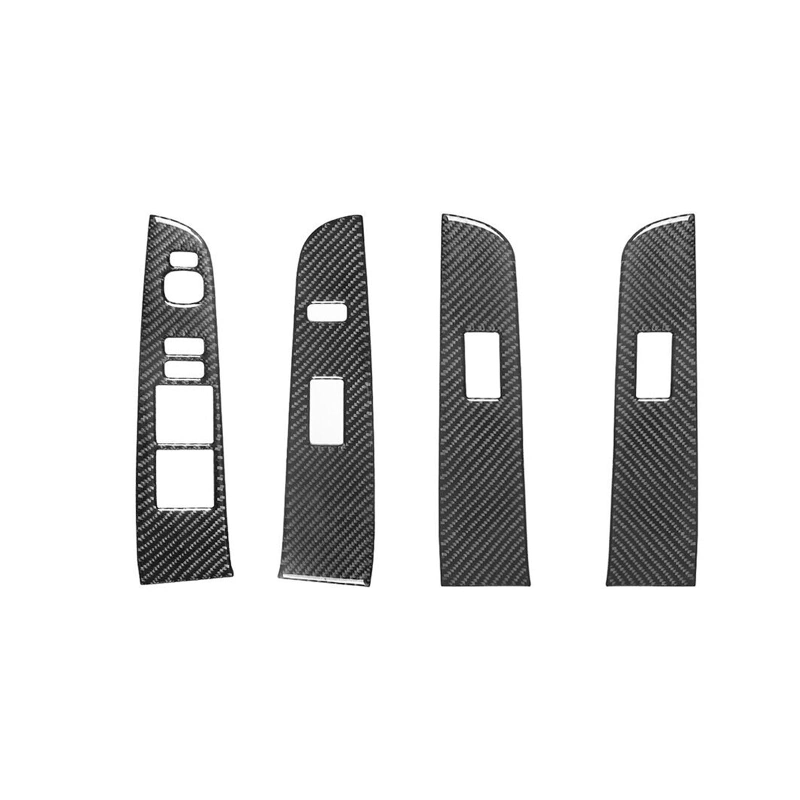 Innenzubehör 4 Stücke Carbon Fiber Fensterheber Schalter Panel Abdeckung Trim Für Camry 2012-2014 von HUANTY