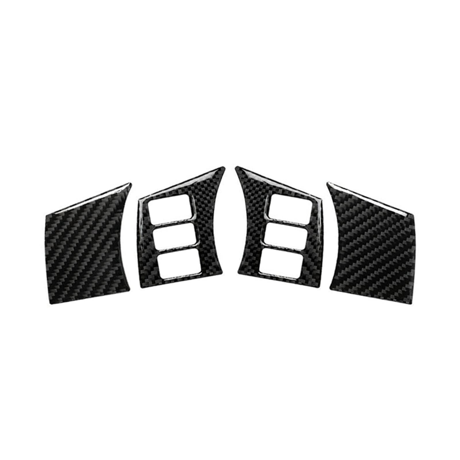 Innenzubehör 4Pcs Auto Lenkrad Panel Abdeckung Aufkleber Trim Für 350Z 2006 2007 2008 2009 ABS Aufkleber von HUANTY