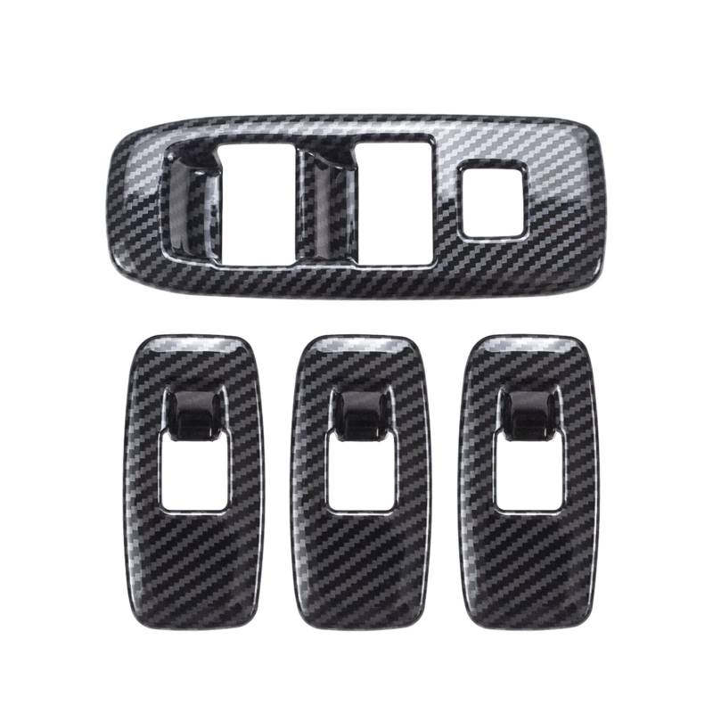 Innenzubehör 4Pcs Carbon Fiber Color Trim Interieur Für Everest Ranger T6 T7 T8 2015-2020 Fensterheber Schalter Taste Panel Abdeckung von HUANTY