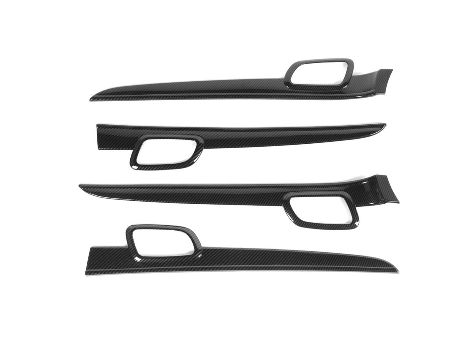 Innenzubehör Auto Tür Innen Dekoration Griff Trim ABS Carbon Look Innen Zubehör Für Grand Cherokee 2011-2020(LHD) von HUANTY