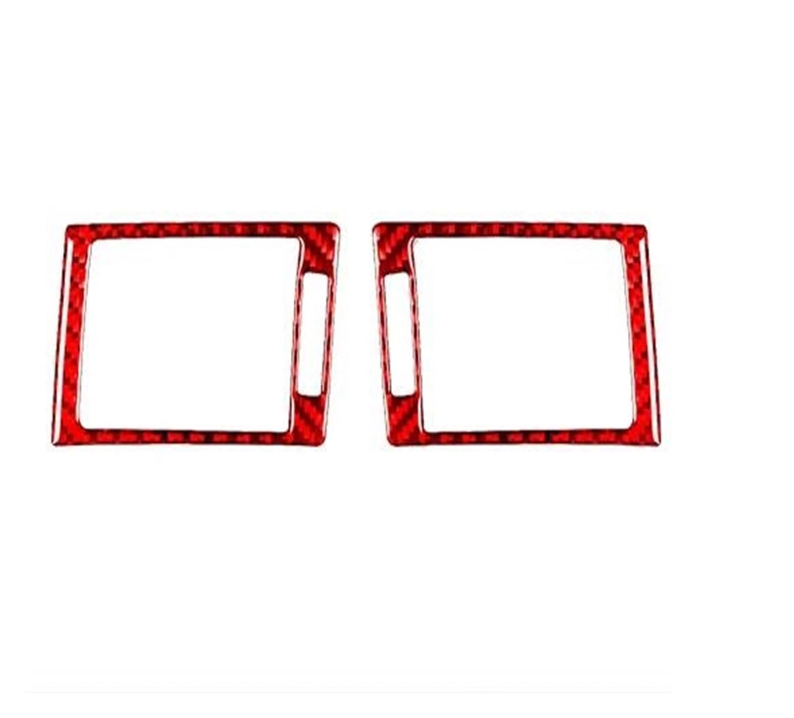 Innenzubehör Für A4 S4 B7 2005-2008 Dashboard Sowohl Seite Air Outlet Trim Abdeckung Auto Innen Dekoration Zubehör Aufkleber(Rot) von HUANTY