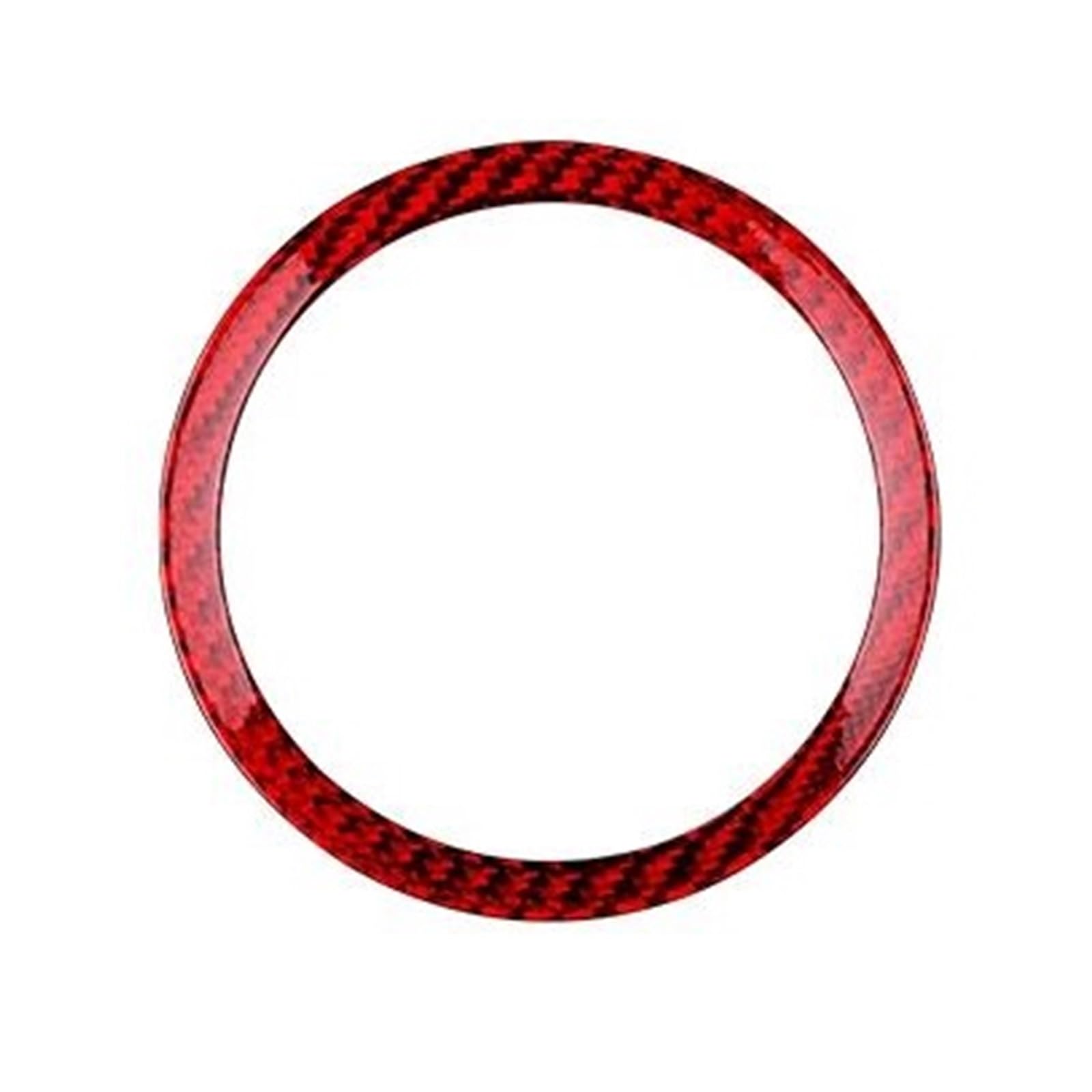 Innenzubehör Für Camaro 2016 2017 2018 2019 2020 2021 2022 2023 Auto Center Lenkrad Ring Trim Aufkleber(Rot) von HUANTY