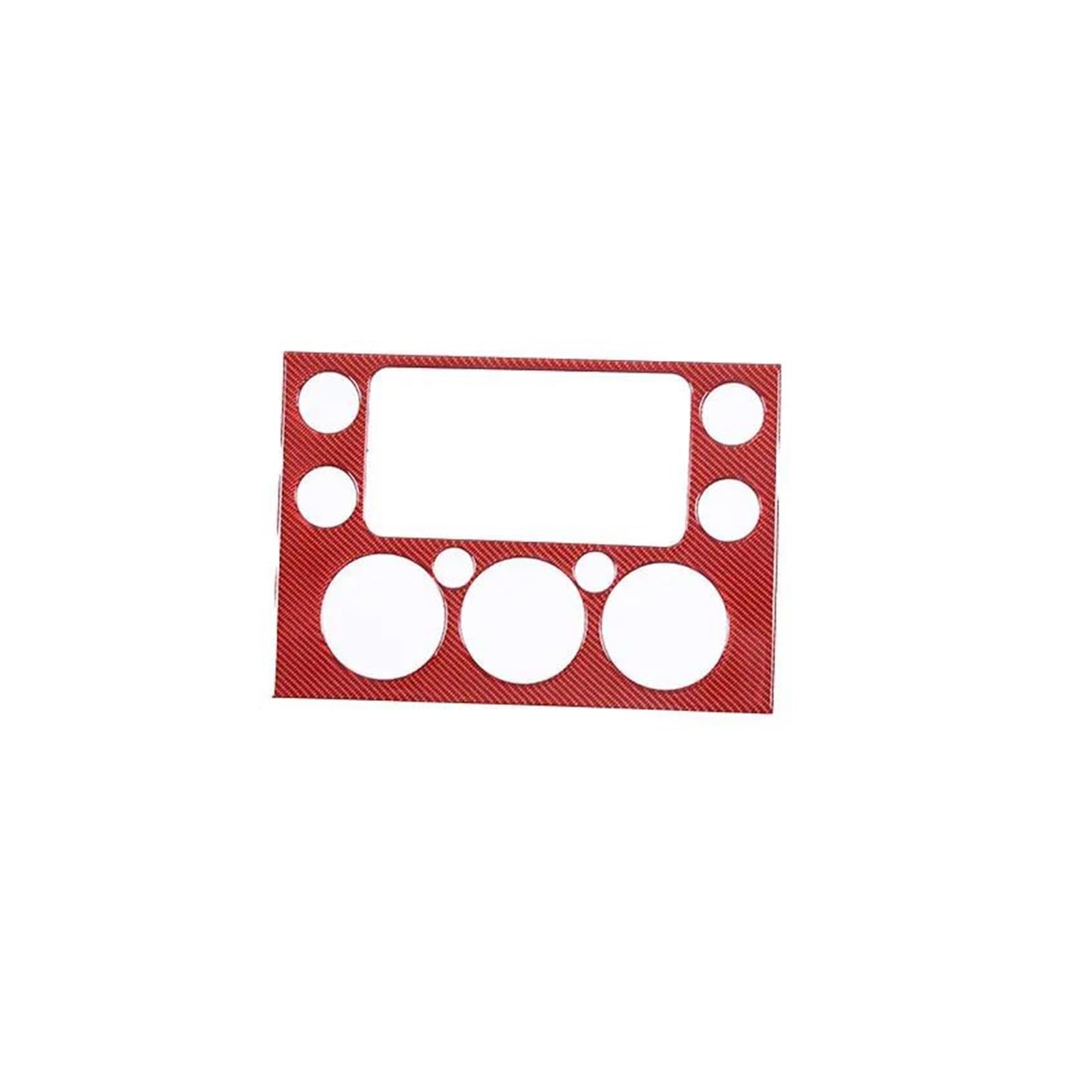 Innenzubehör Für FJ Cruiser 2007 2008 2009 2010 2011-2021 Auto Dashboard Navigation Panel Abdeckung Trim Aufkleber(Rot) von HUANTY