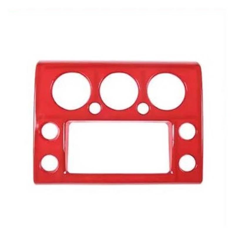 Innenzubehör Für FJ Cruiser 2007 2008-2021 Auto Zentrale Steuerung Navigation Bildschirm Panel Dekorative Rahmen Abdeckung(Rot) von HUANTY