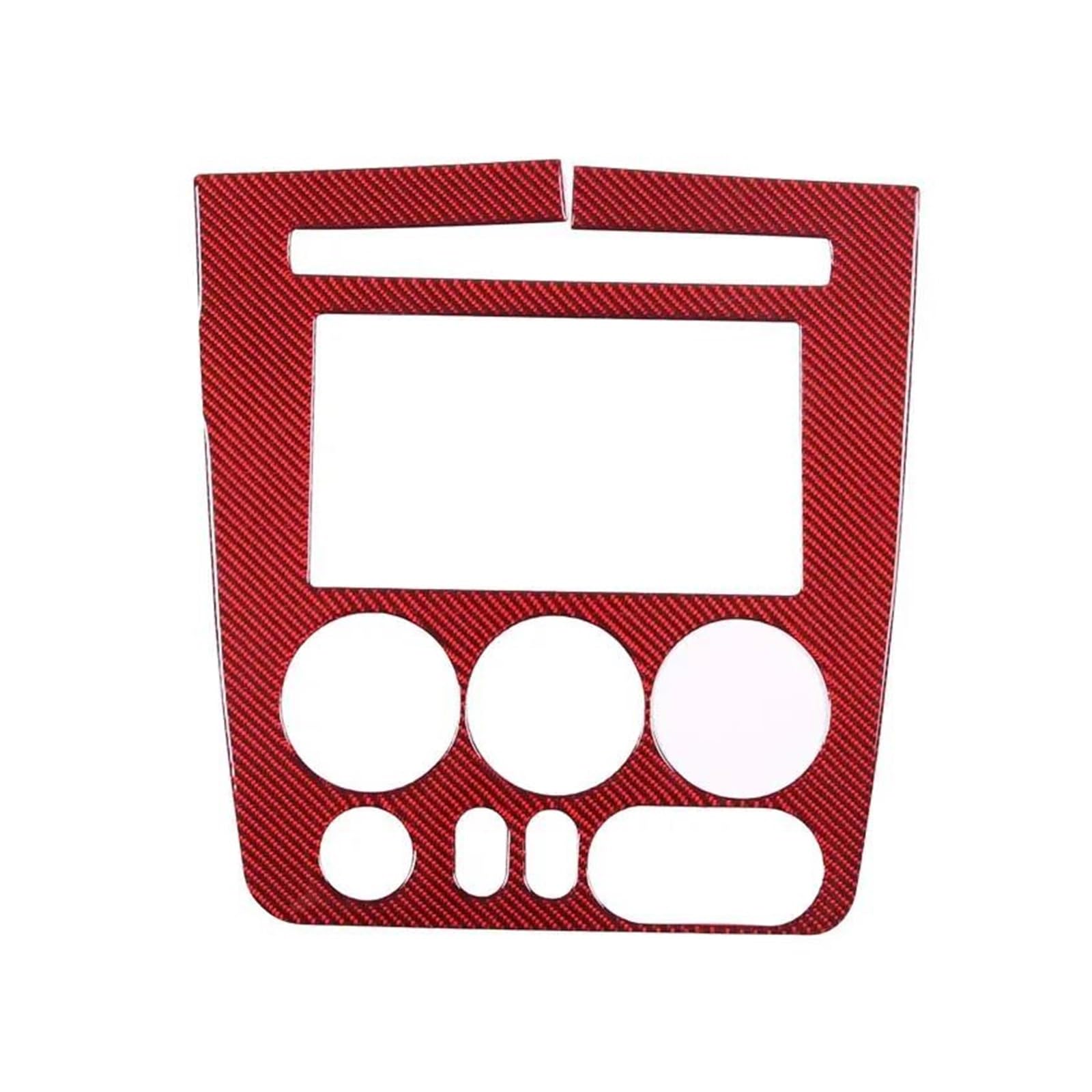 Innenzubehör Für H3 2005-2009 Auto Center Control Panel Abdeckung Aufkleber Auto Innen Schutz Zubehör(Rot) von HUANTY