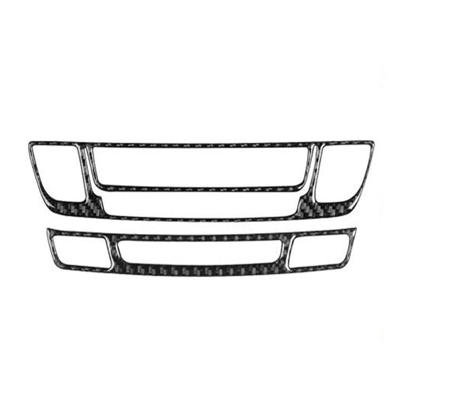 Innenzubehör Für Pilot 2016-2022 Carbon Faser Zentrale Klimaanlage AC Klimaanlage Control Panel Trim Abdeckung Auto Innen Zubehör Aufkleber(Schwarz) von HUANTY