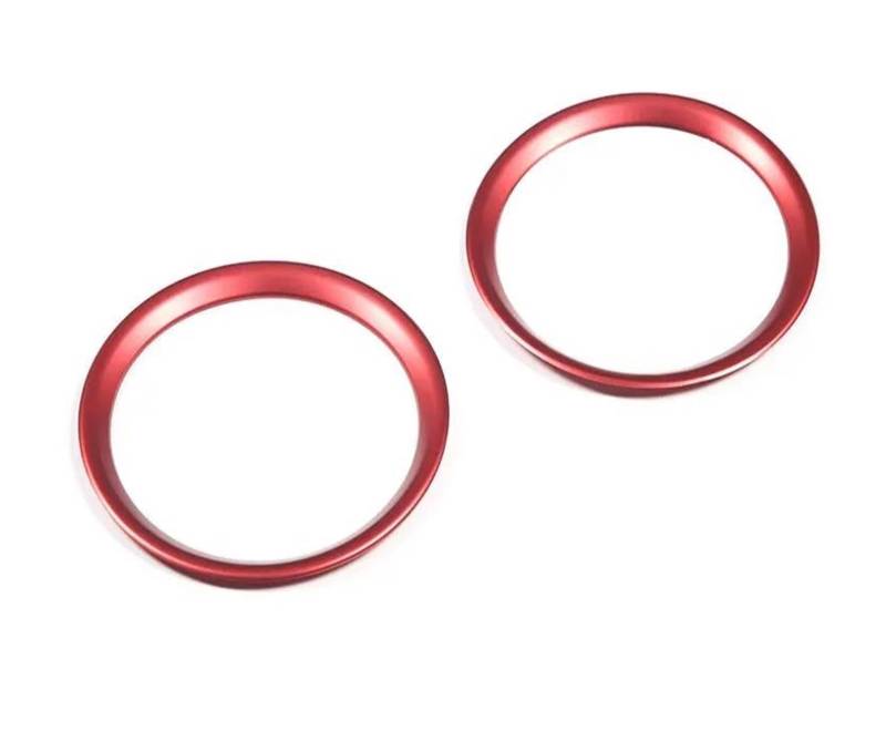 Innenzubehör Für Taycan 2019-2022 Rot/Blau Auto Zentrale Steuerung Wasser Tasse Halter Trim Ring Innen Auto Zubehör(Rot) von HUANTY