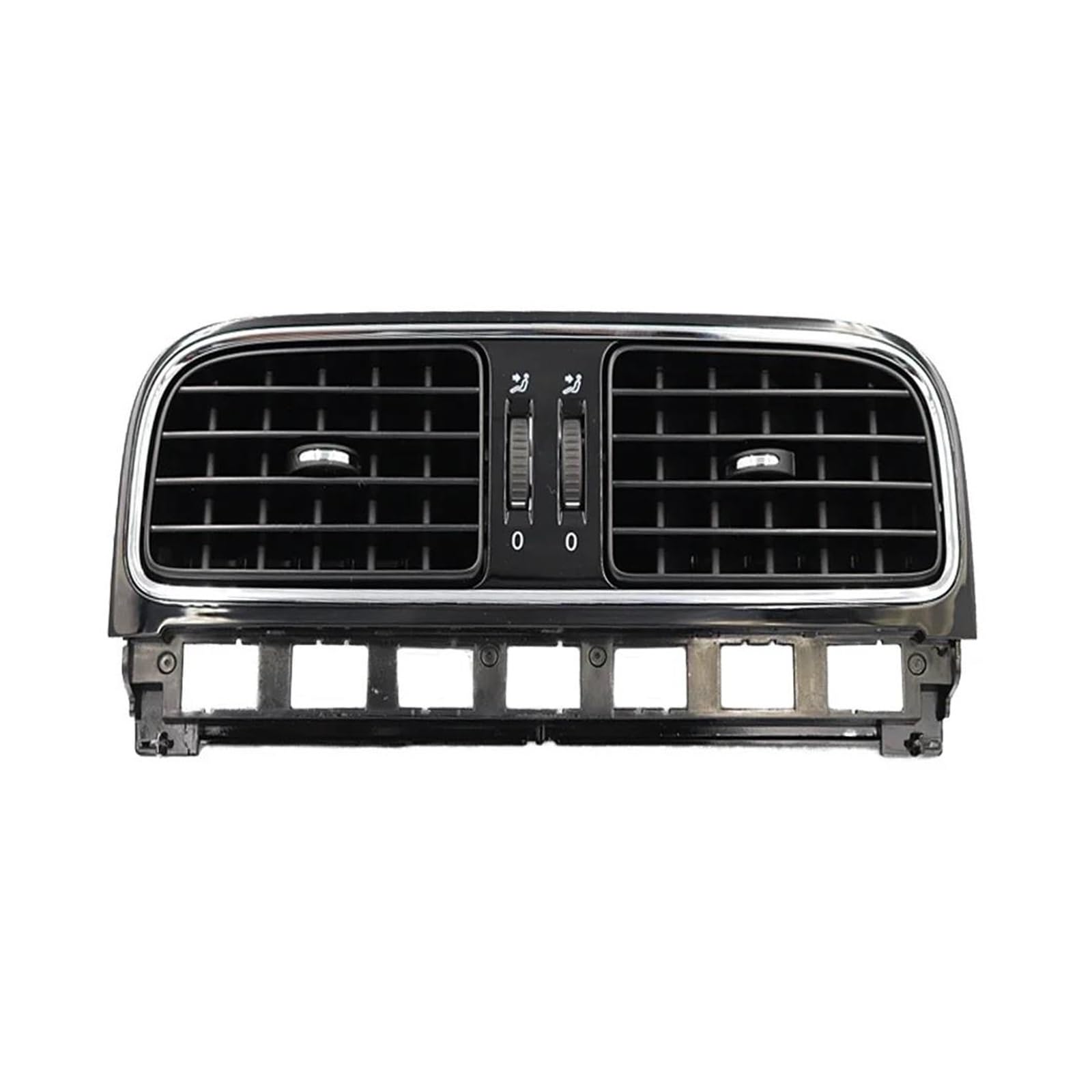 Innenzubehör Glänzend Schwarzer Vorderer Armaturenbrett-AC-Luftauslass-Lüftungsgrill Für Cross 5 6R GTI 1. Phase Limousine Hatch 2010–2013(Central) von HUANTY