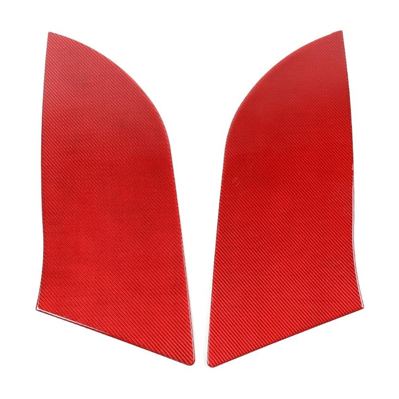 Innenzubehör Hinten Sitz Seiten Panels Innentür Armlehne Dekoration Auto Zubehör Abdeckung Aufkleber Für Challenger 2015 +(Rot,2pcs) von HUANTY