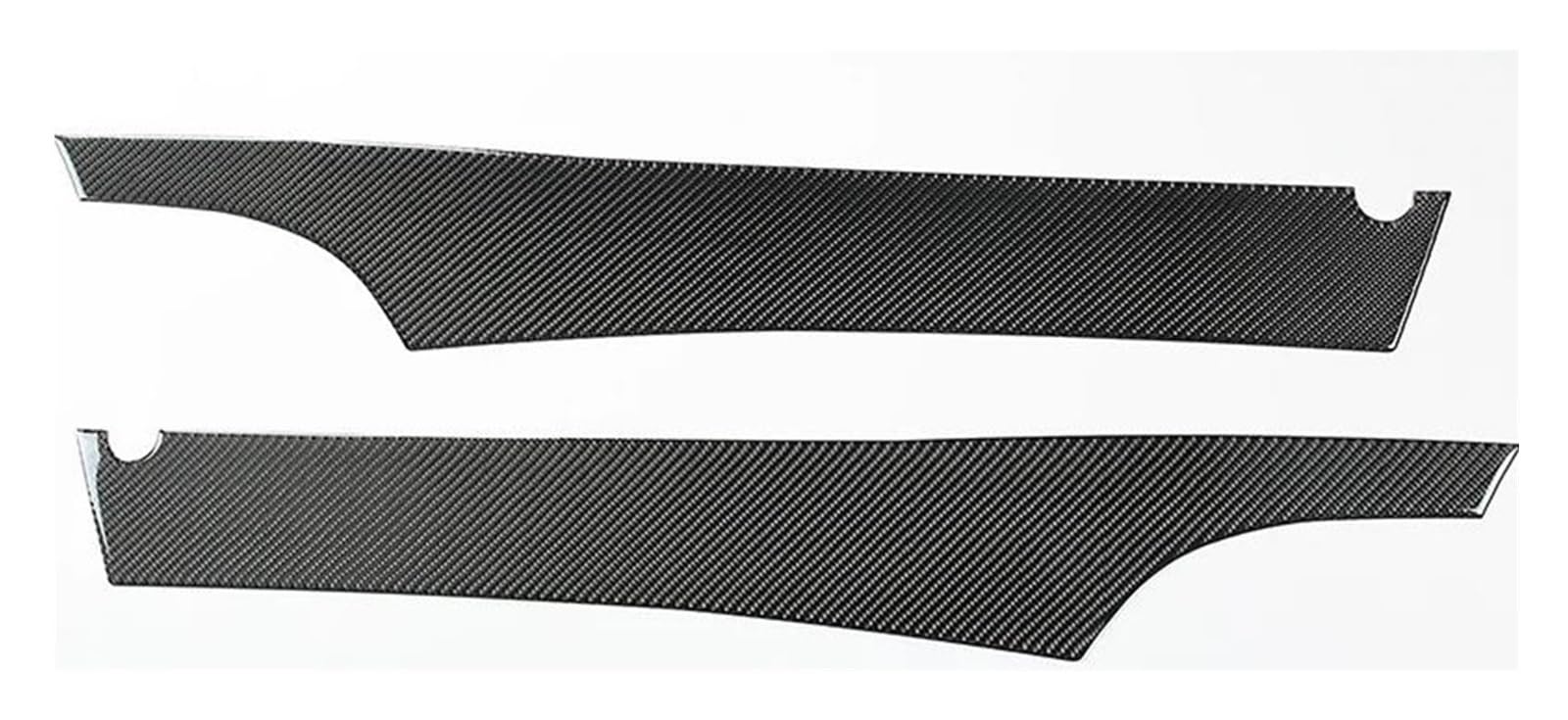 Innenzubehör Tür Innentür Und Fensterkante Dekorative Panel Aufkleber Autozubehör Für Corvette C6 2005–2013(Carbon Black) von HUANTY