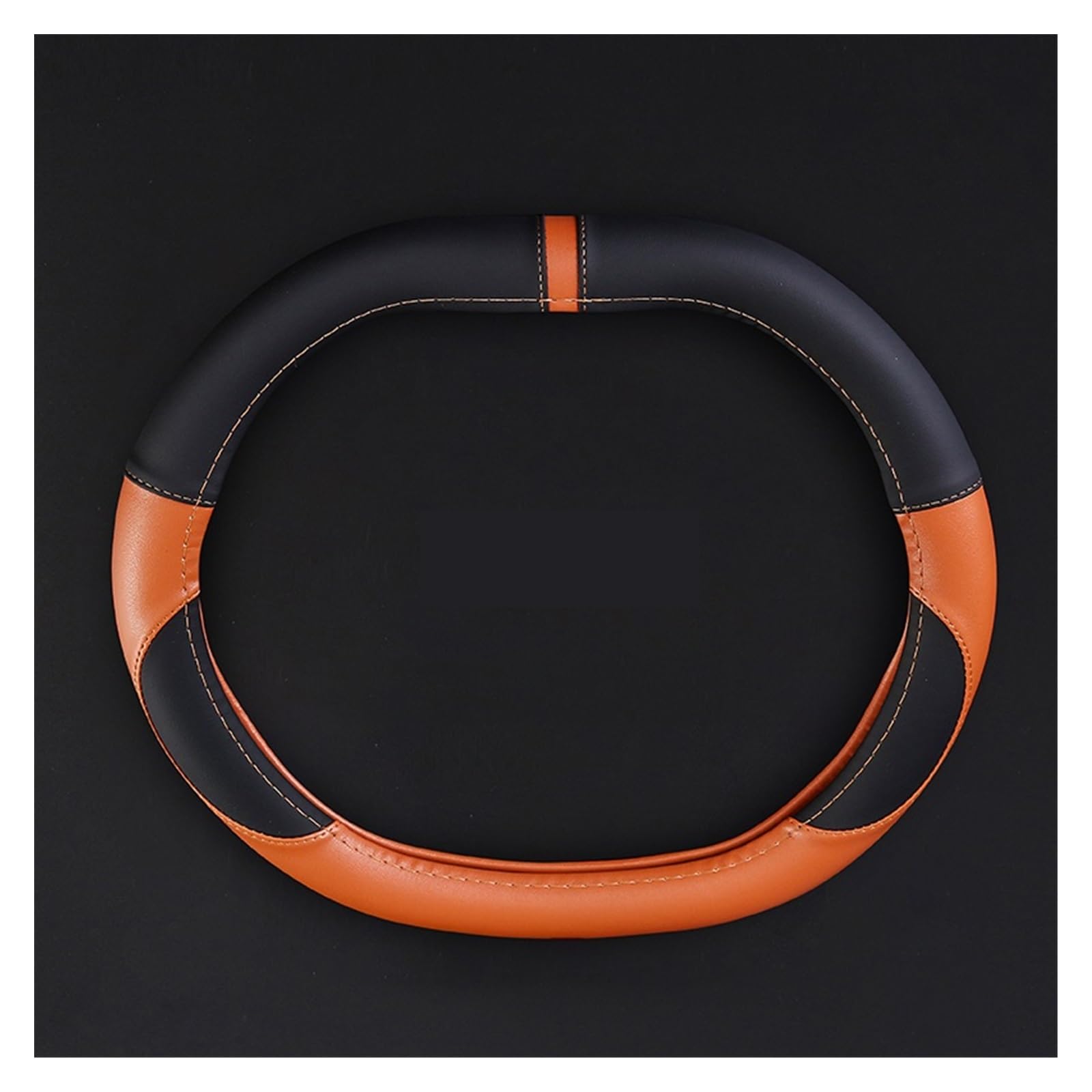 Steering wheel Cover Für MG 4 Elektro Mulan 2022 2023 Auto Lenkrad Abdeckung Auto Lenkrad Naben Innen Auto Zubehör(Orange,Blue,Green,Silver,Black) von HUANTY