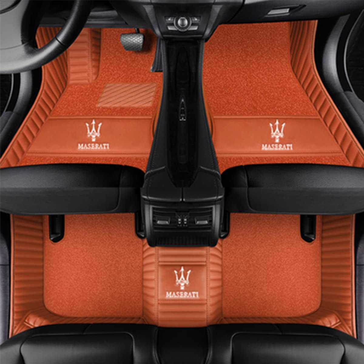 HUAQIEMI Automatten für Maserati Quattroporte 2013-2018 rutschfeste Autoteppich-Fußmatten Automatten von HUAQIEMI