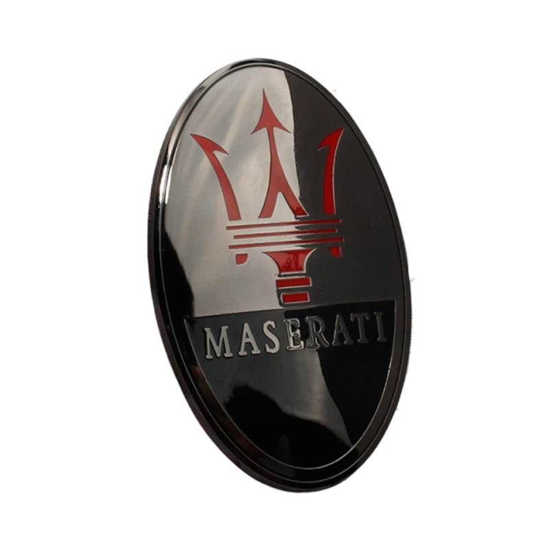 HUAQIEMI Für Maserati Quattroporte Ghibli Granturismo Levante GTS Autokopfhaube Logo Emblem Ersatz Metallabzeichen Aufkleber Aufkleber von HUAQIEMI