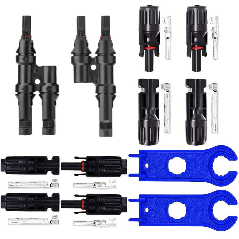 HUAZIZ 1 Paar Solar Astverbinder Y Stecker,Solarstecker Solar Photovoltaik Steckverbinder für parallele Verbindung zwischen Solarmodule FMM+MFF von HUAZIZ