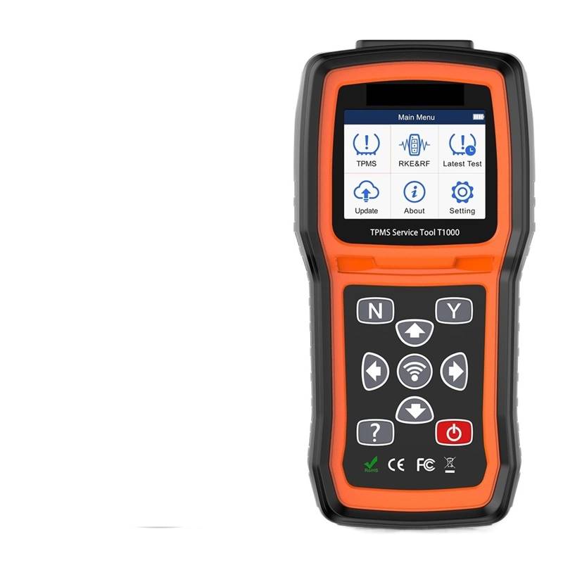 HUEBRA Auto-Scanner T1000 TPMS Tool Programmierung Aktivieren TPMS Sensoren Check RF Schlüsselanhänger Reifendrucküberwachungssystem Auto Tester Detektor von HUEBRA