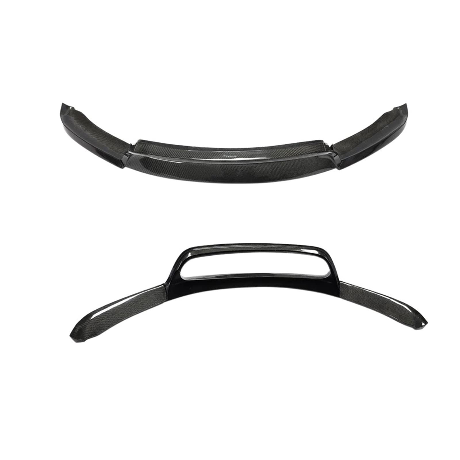 HUEBRA Stoßstange Kohlefaser FRP Frontstoßstange Lippe kompatibel mit BMW X5M E70 X6M E71 2010–2014 Frontlippe Spoiler Karosserie-Kit (3 Stück/Set) Lippenspoiler-Splitter (Farbe: Kohlefaser) von HUEBRA